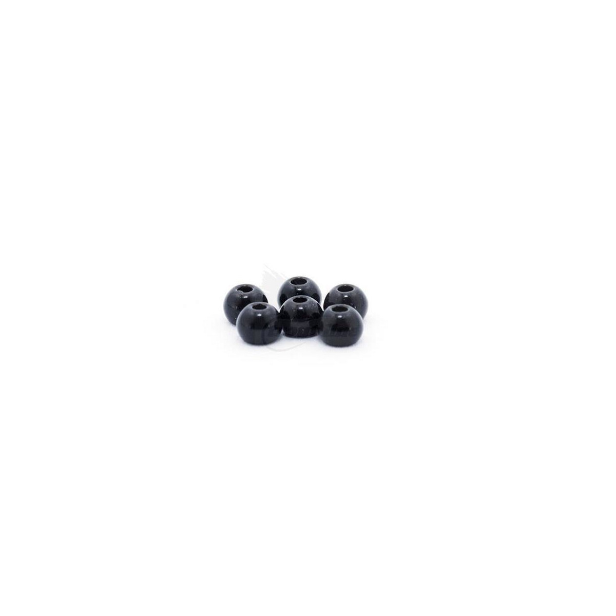 TROUT LINE Slotted Tungsten Beads 2mm Black