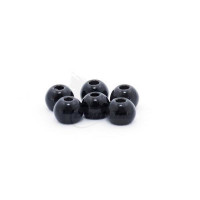 TROUT LINE Slotted Tungsten Beads 2mm Black