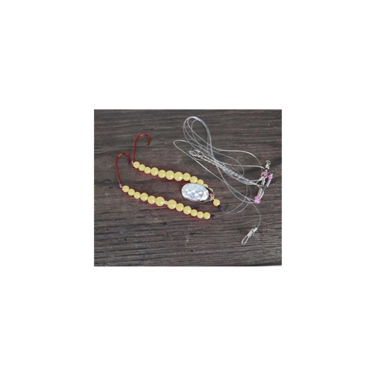 AQUANTIC Pearl Rig Plattfisch yellow Gr.1/0