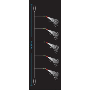 AQUANTIC Makrele 7 White Gr. 1/0