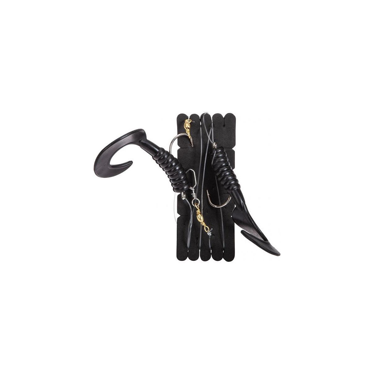 AQUANTIC Double Twisterrig XL 4/0 BL