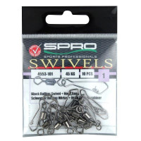 SPRO Rolling Swivel+Hook Snap #02 10St