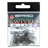 SPRO Rolling Swivel+Hook Snap #07 10St