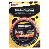SPRO 7x7 AFW Supreme Steel Wire 0,28mm 9kg 4m
