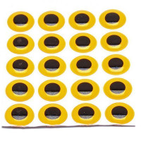 FLY SCENE PIKE MONKEY Epoxy Eyes Fluo Orange 9,0 mm 30 pcs