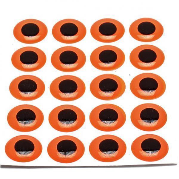 FLY SCENE PIKE MONKEY Epoxy Eyes Fluo Fire Orange 10,0 mm 26 pcs