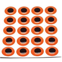 FLY SCENE PIKE MONKEY Epoxy Eyes Fluo Fire Orange 10,0 mm 26 pcs
