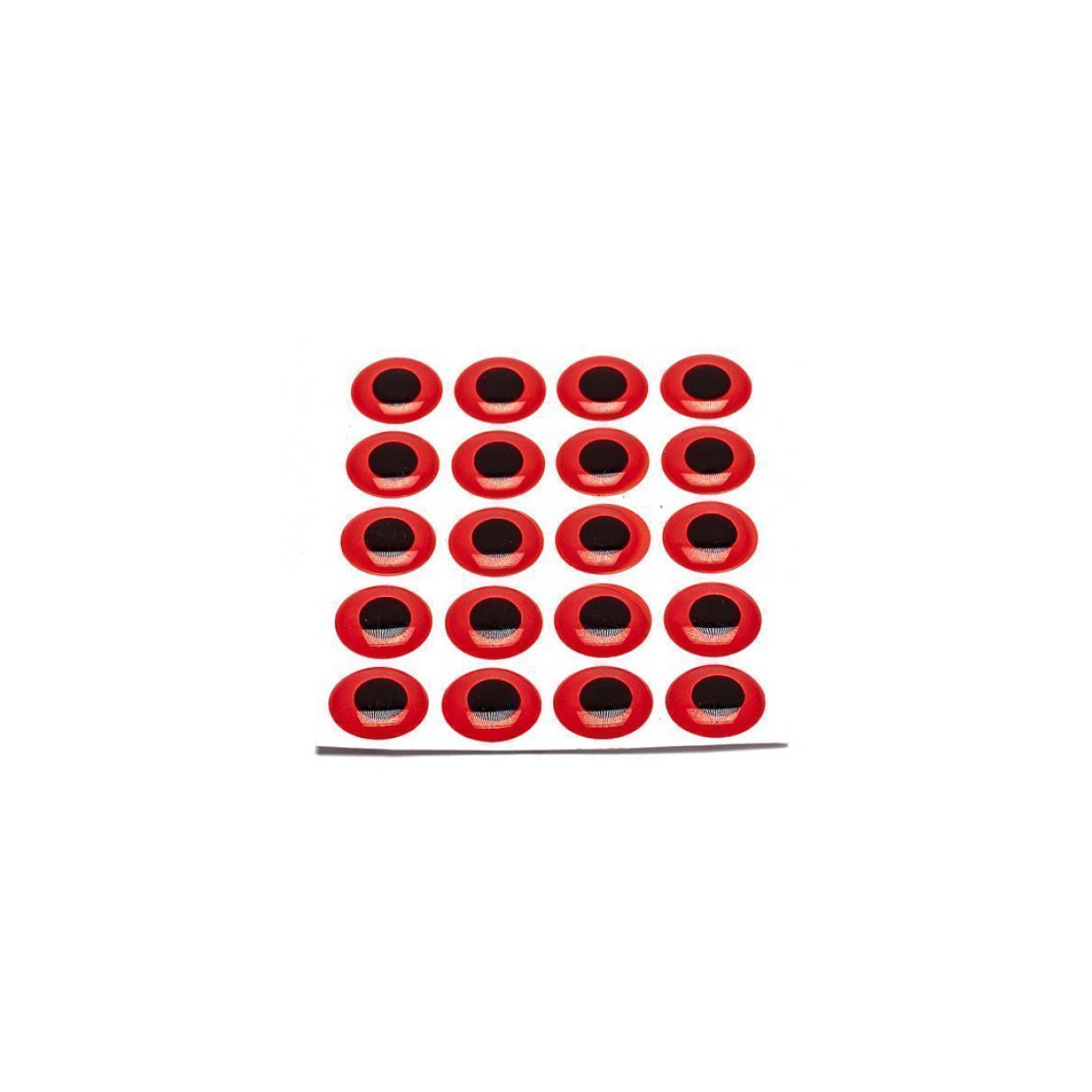 FLY SCENE PIKE MONKEY Epoxy Eyes Fluo Red 9,0 mm 30 pcs