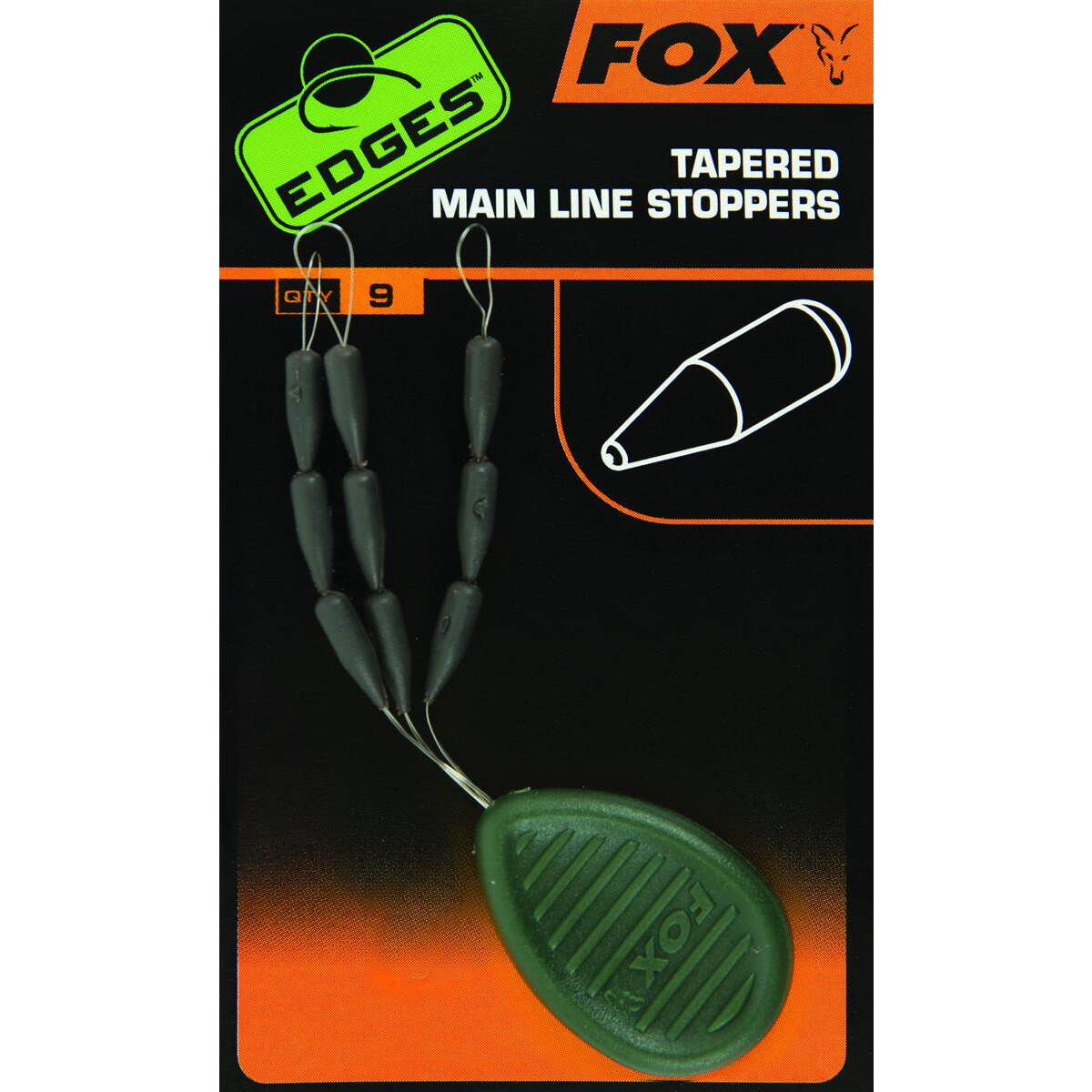 FOX Edges Tapered MaInline Sinkers 9pcs