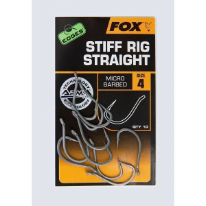 FOX EDGES™ Stiff Rig Straight - Size 6