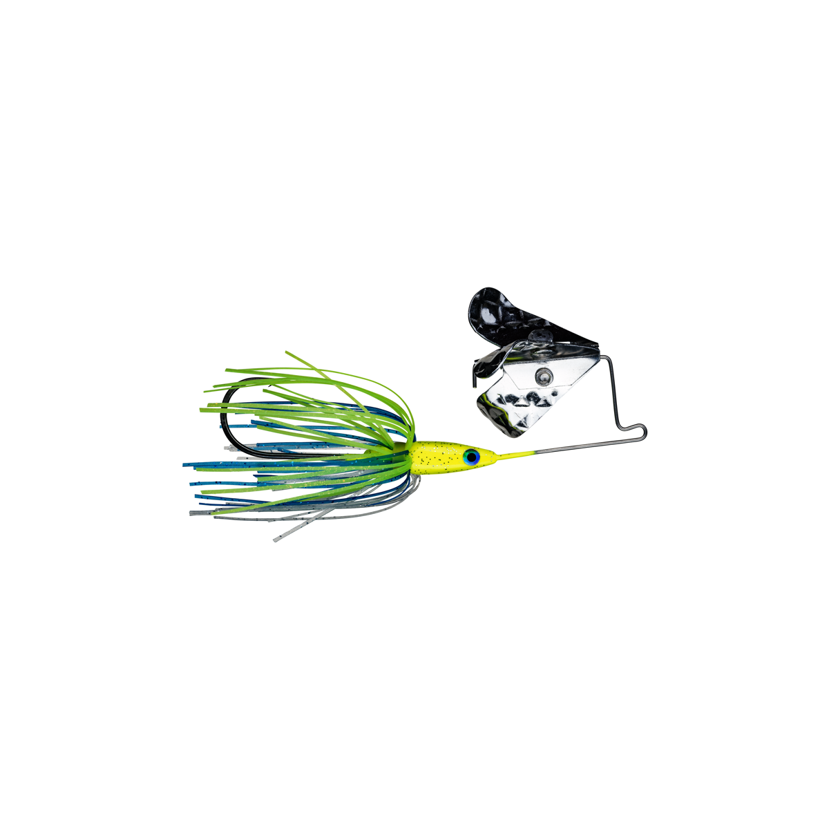 STRIKE KING Tri-Wing Mini Buzz King 3,5g Chartreuse Blue...