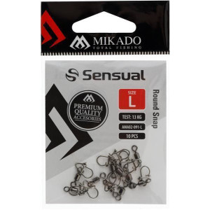 MIKADO Round Snap mit Wirbel - Größe XL 10Stk
