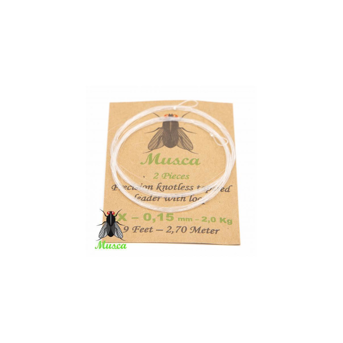 VISION Musca Tapered Leader 9ft 0,18mm 4x