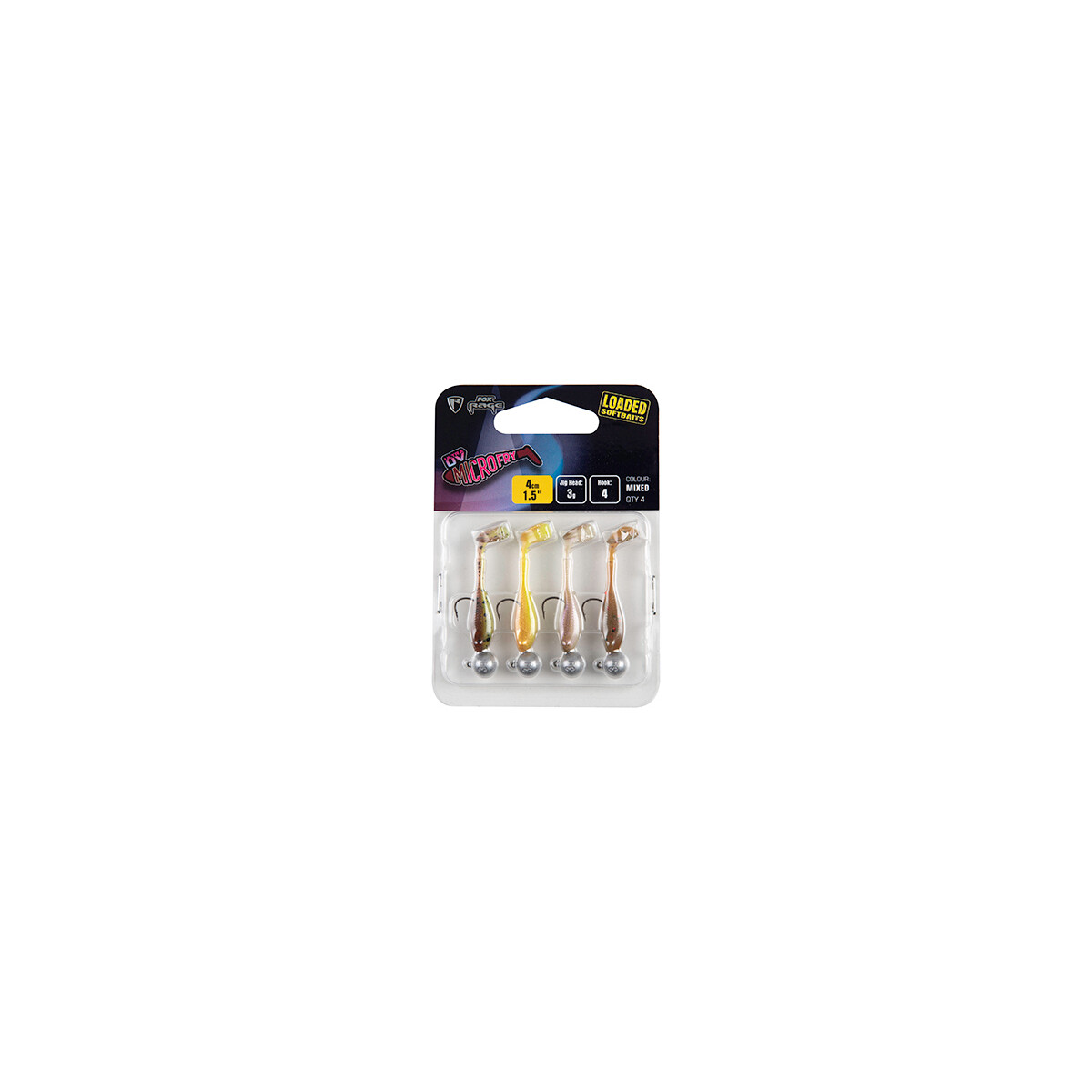 FOX RAGE Micro Fry Mixed UV Colour Pack loaded
