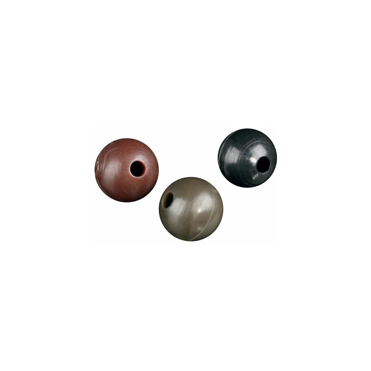 MIKADO Silikon-Perlen Soft 6mm dunkelbraun 25Stk.