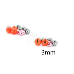 Slotted Rainbow Tungsten Beads 3mm