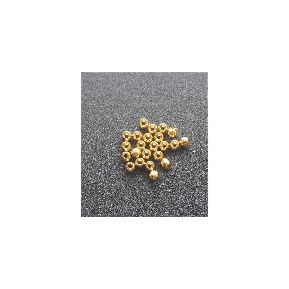 WF Messingperlen 1,5mm  GOLD