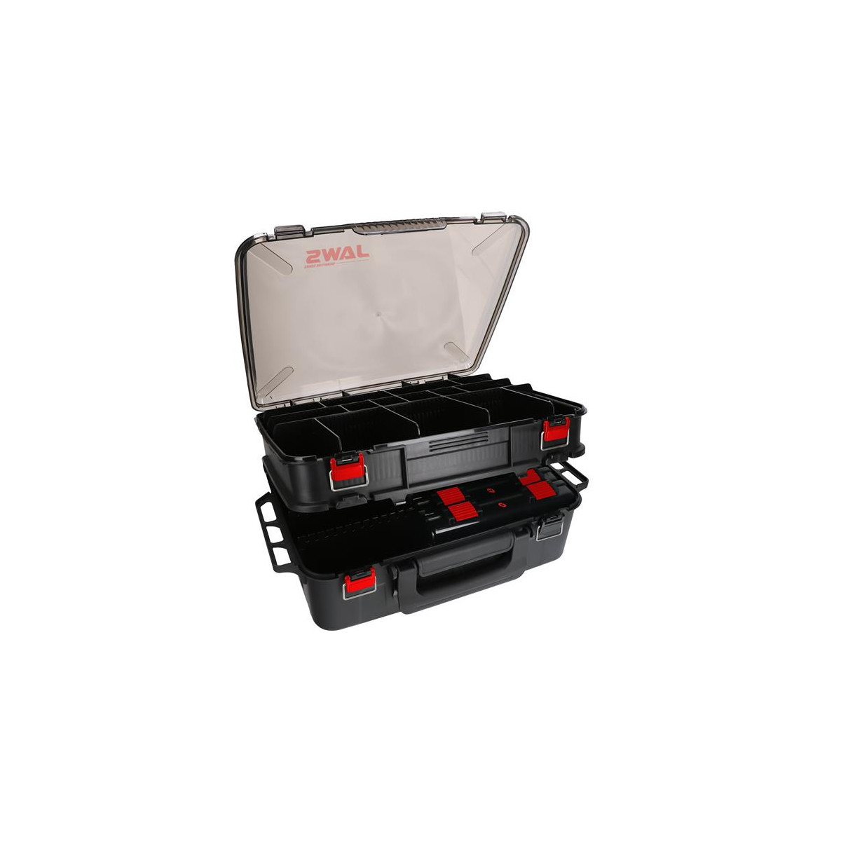 MIKADO Jaws Box Two-Compartment (47x34x19cm) black