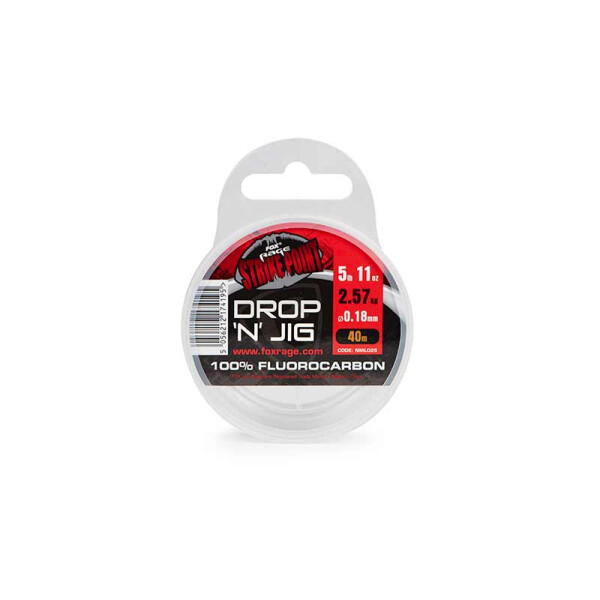 FOX RAGE Strike Point Drop N Jig Fluorocarbon 21.38lb 0 4mm 40m