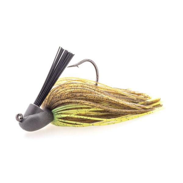 KEITECH Rubber Jig Model I (Version 2) 9g Green Pumpkin/Chartreuse
