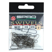 SPRO Rolling Swivel+Fastlock-Snap #06 10St