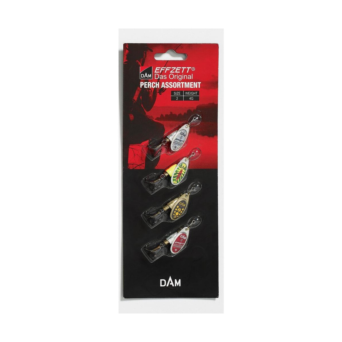 DAM Spinner Assortment Perch #2 4g 4pcs