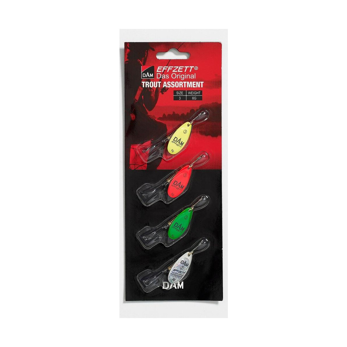 DAM Spinner Assortment Trout #3 6g 4pcs
