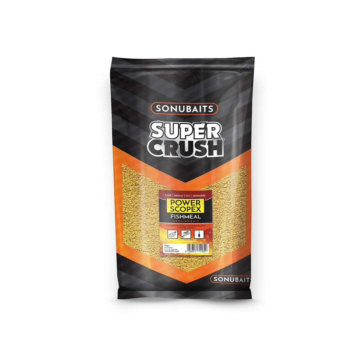 SONUBAITS Super Crush Groundbait Power Scopex 2kg