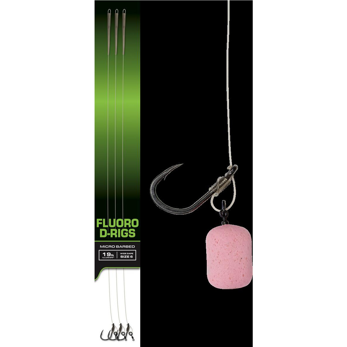FOX Carp Ready Rigs Fluoro D-Rig Size 6 3pcs