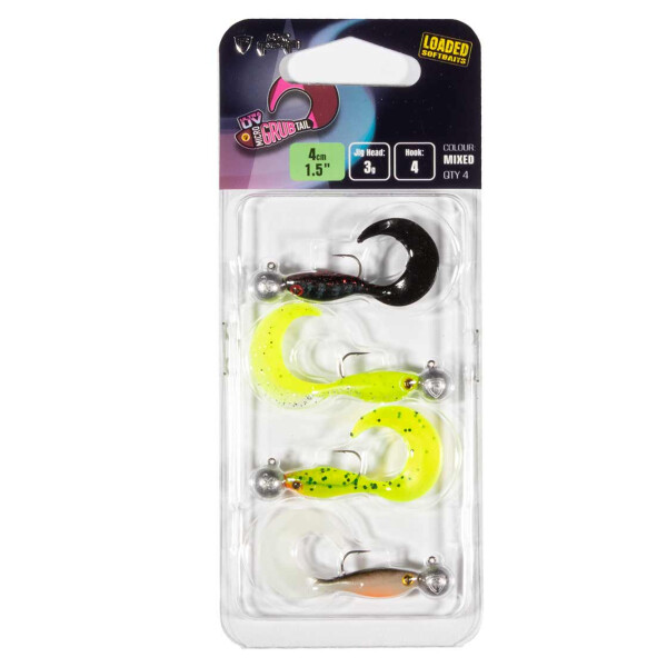 FOX RAGE Micro Grub Tail Mixed UV Colour Pack loaded N CA LT HO