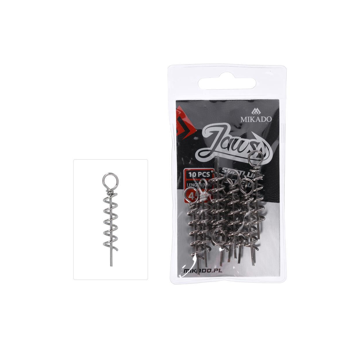 MIKADO Jaws Schraube für Softlure - 26mm/4mm - 10 Stck.