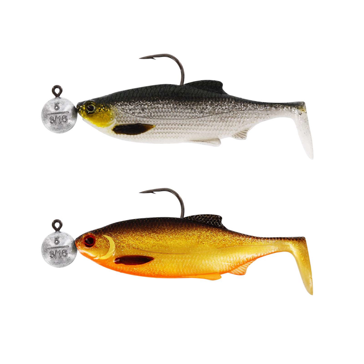 WESTIN Ricky The Roach RnR 7cm 5g #3/0 Dark Water Mix 4 2pcs