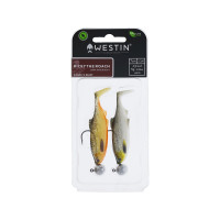 WESTIN Ricky The Roach RnR 7cm 5g #3/0 Clear Water Mix 4 2pcs