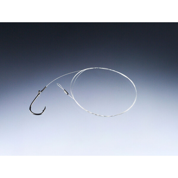 BALZER MK Zander Fluorocarbon-Vorfach mit Einzelhaken #2/0 0,33mm 80cm