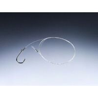 BALZER MK Zander Fluorocarbon-Vorfach mit Einzelhaken #2/0 0,33mm 80cm