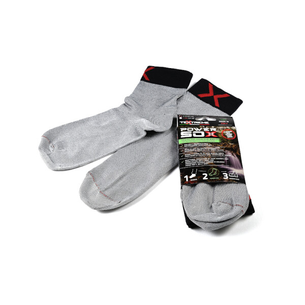 TEXTREME Power Sox Large-Extra Large - Metallic Gray