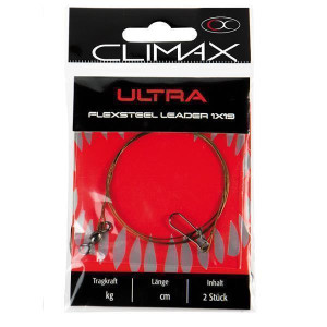 CLIMAX Ultra 1x19 Stahldraht Vorfach 30cm 5kg 2pc