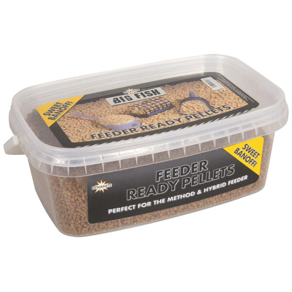 DYNAMITE BAITS Big Fish Feeder Ready Pellets 2mm Sweet Banoffi 1,2kg