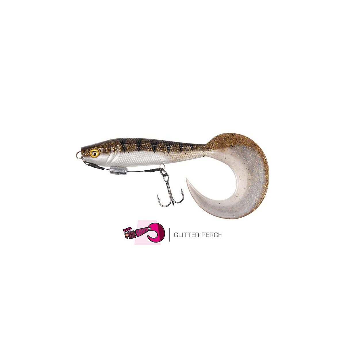 FOX RAGE Pro Grub 12cm 4.7" Loaded UV Glitter Perch