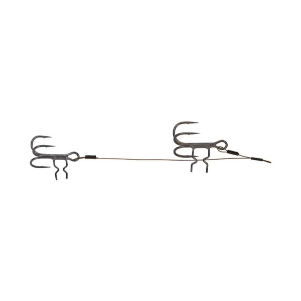 FOX RAGE Strike Point Double Stinger Size 4/6 hooks 12kg 2pcs