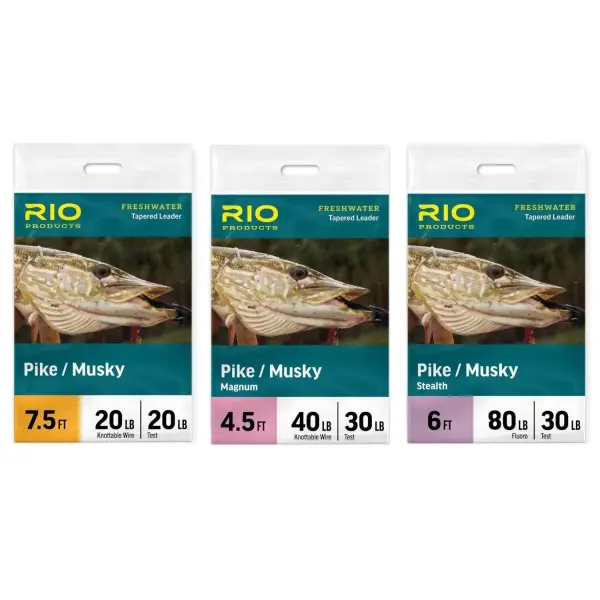 RIO Pike/Musky Tapered Leader 40lb
