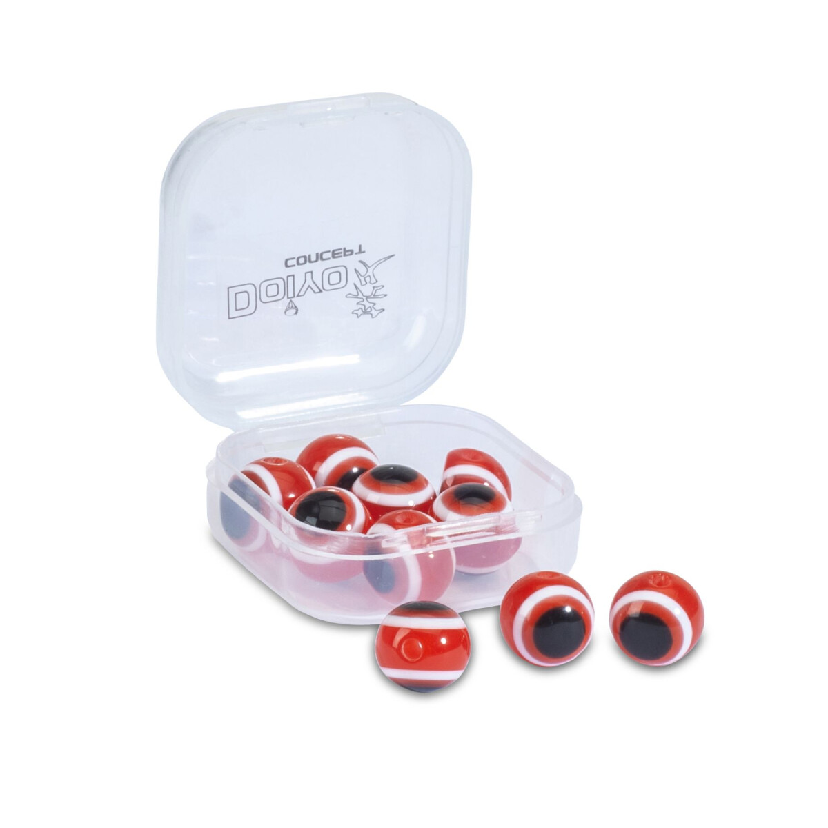 DOIYO Szuki Eyed Glass Beads Red