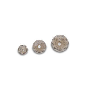 DOIYO Szuki Faceted Glass Beads Smoke