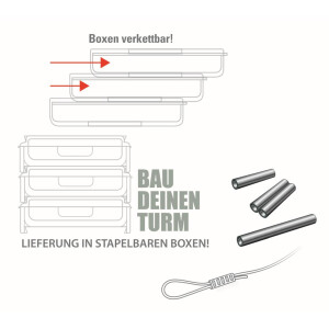 JENZI Klemm-Hülsen kurz 8mm 100St.