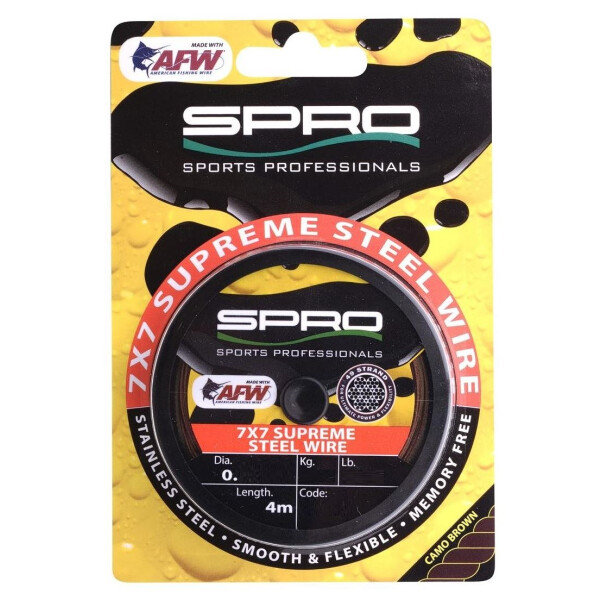 SPRO 7x7 AFW Supreme Steel Wire 4m