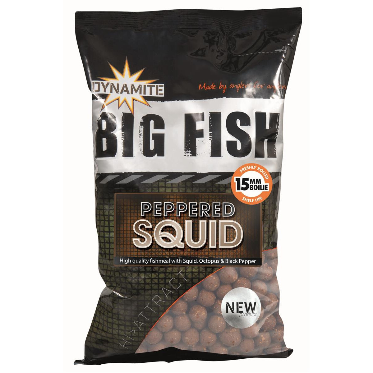 DYNAMITE BAITS BigFish Boilies Peppered Squid 1kg