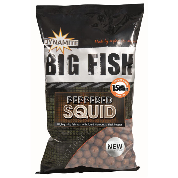 DYNAMITE BAITS BigFish Boilies Peppered Squid 1kg