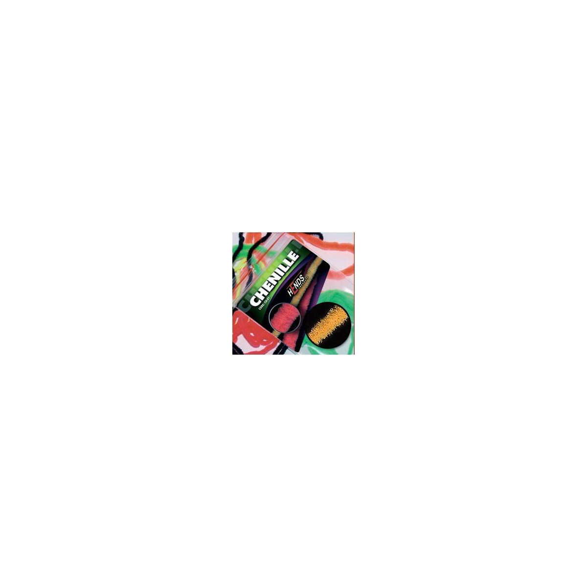 HENDS Chenille rund - fluo orange - 2,0mm