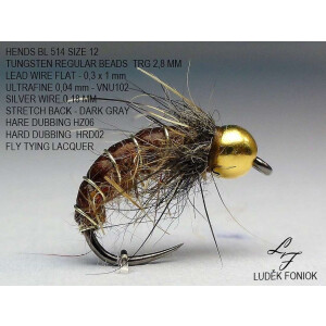 HENDS Tungsten Regular Beads (Gold) TRG 3,3mm