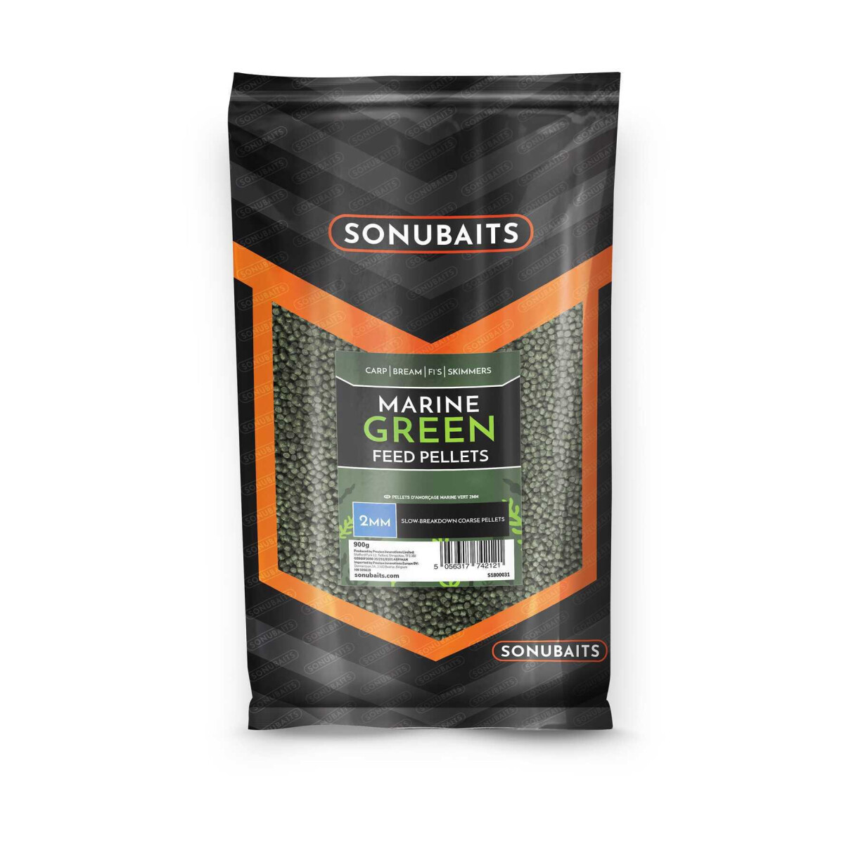 SONUBAITS Marine Green Feed Pellets 2mm 900g